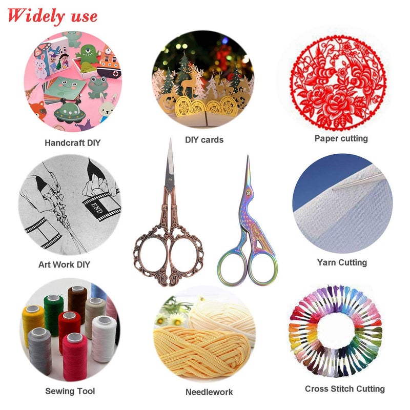 BIHRTC Professional 9 inch Dressmaking Tailor Scissors Small Embroidery Scissors Sharp Fabric Sewing Shears Scissor for Cloth Altering Leather Threading Cutting and Artwork - Image 4